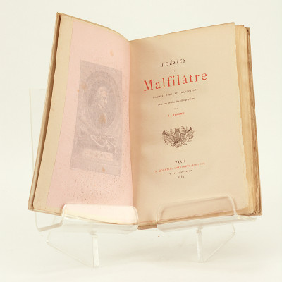 Poésies de Malfilâtre. Poèmes, odes et traductions. Avec une notice bio-bibliographique par L. Derome. 