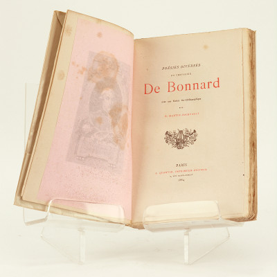 Poésies diverses du chevalier de Bonnard. Avec une notice bio-bibliographique par H. Martin-Dairvault. 