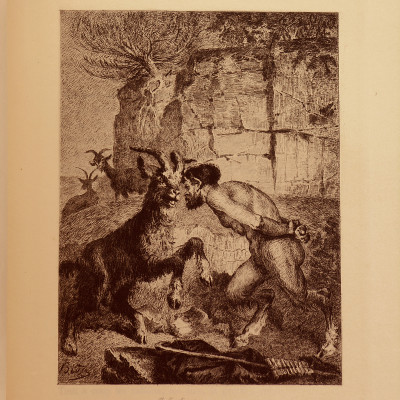 Poésies. Publiées avec une introduction nouvelle par L. Becq de Fouquières et enrichies de quinze compositions de Bida gravées à l'eau-forte par Courtry, Champollion, Monziès, et des portraits de Marie Cosway et de Fanny gravés à l'eau-forte par F. Desmoulin d'après Richard Cosway et David. 