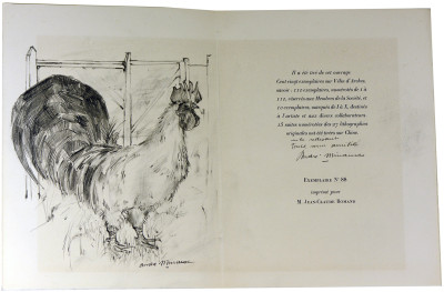 La Grand'route. Lithographies originales de André Minaux. 