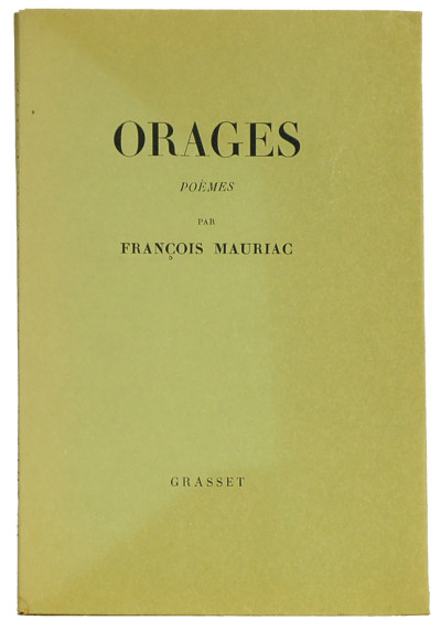 Orages. Poèmes. 