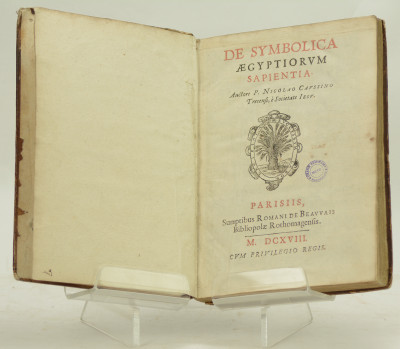 De Symbolica Aegyptiorum sapientia. Electorum symbolorum et parabolarum historicarum syntagmata. 