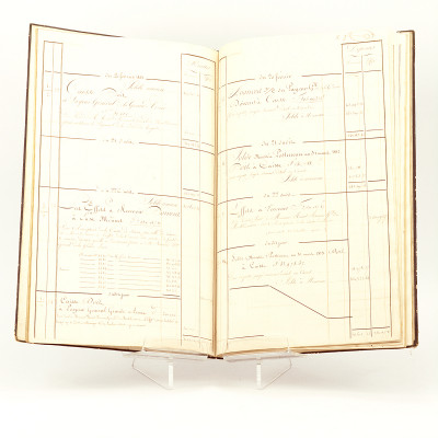 Manuscrits : Trésorerie impériale de la Grande Armée. Grand Livre 1812 - Livre journal pour 1813. 
