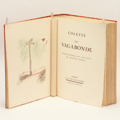 La vagabonde. Lithographies en couleurs de Marcel Vertès. 