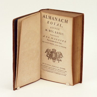 Almanach royal, année M. DCC. LXXV., présenté à sa majesté pour la première fois en 1699, par Laurent d'Houry, Ayeul de l'Éditeur. 