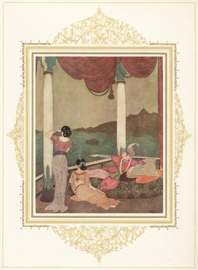 La Princesse Badourah. Conte des Mille et une Nuits illustré par Edmond Dulac. 
