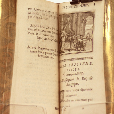 Fables choisies, mises en vers par M. de la Fontaine, & par luy reveuës, corrigées & augmentées. 