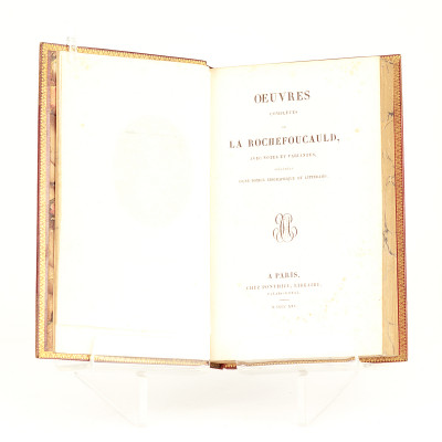 Œuvres complètes de La Rochefoucauld, avec notes et variantes, précédées d'une notice biographique et littéraire. 