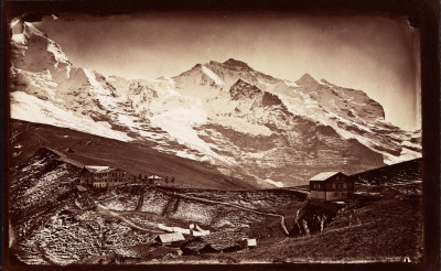 13 panoramas brevetés S.G.D.G. de petit format (10 x 18 cm), vues des Alpes suisses. 