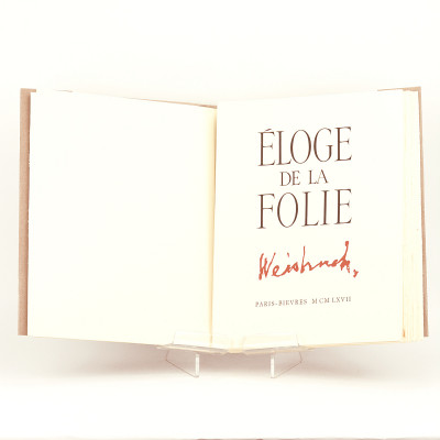 Éloge de la folie. Weisbuch. 