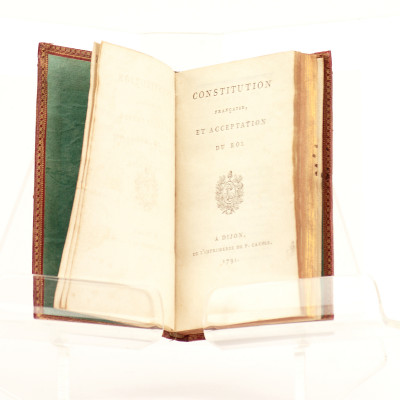 Constitution Française, et acceptation du Roi. 