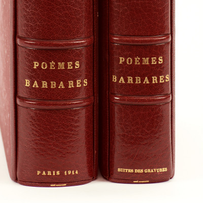 Poèmes barbares. Illustrations de Raphaël Freida gravées par Edmond Pennequin. 