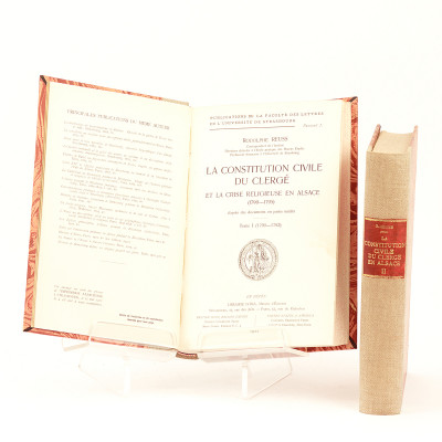 La Constitution civile du clergé et la crise religieuse en Alsace (1790-1795). D'après des documents en partie inédits. 