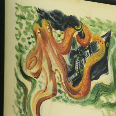 La genèse de la mer. Eaux-fortes en couleurs et vignettes gravées sur bois par Daragnès. 