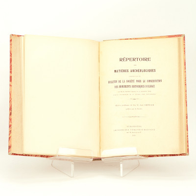 Bulletin de la Société pour la Conservation des Monuments Historiques d'Alsace. IIe série, quinzième volume. Avec deux planches. 