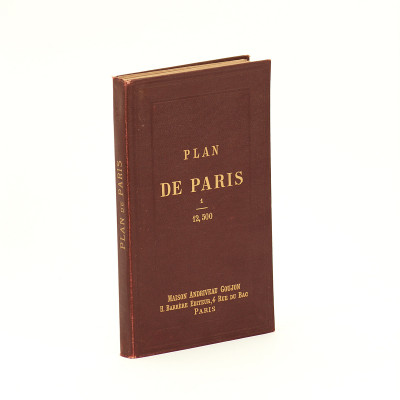 Plan de Paris à l'échelle de 2 millim. pour 25 mètres (1/12.500), indiquant les Nouveaux percements et les changements de noms de Voies publiques, avec plans supplémentaires pour les bois de Boulogne et de Vincenne. 