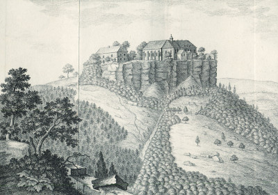 Hohenburg oder der Odilien-Berg sammt seinen Umgebungen in topographischer und geschichtlicher Hinsicht; geschildert von Dr. Johann Pfeffinger. Mit 15 Planen und Abbildungen. 