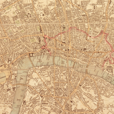 Tegg's new plan of London, &c. With 360 references to the principal streets, &c. 1825. 