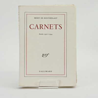 Carnets. Années 1930 à 1944. 