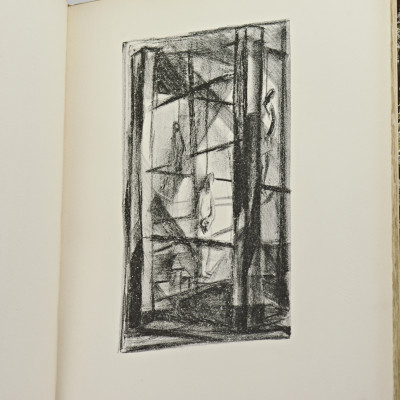 Épitaphe ou la ballade des pendus. Dix lithographies de Raymond Pagès. Lettres dessinées et gravées sur bois par Maurice Denonain. 