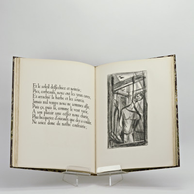 Épitaphe ou la ballade des pendus. Dix lithographies de Raymond Pagès. Lettres dessinées et gravées sur bois par Maurice Denonain. 