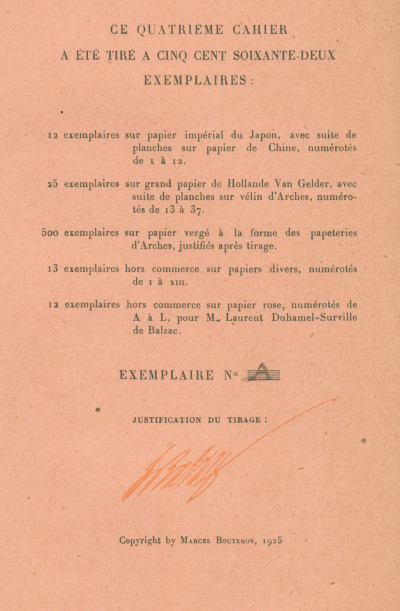 Les Cent Contes Drolatiques mis en lumière par le sieur de Balzac. Quatriesme dixain. Fragments inédits ornés de quatre fac-similés. 