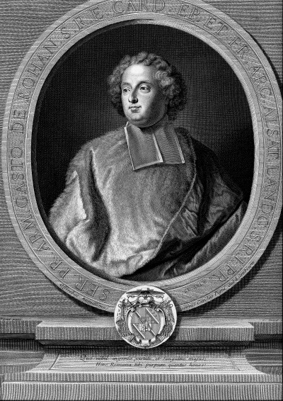 Armand-Gaston-Maximilien de Rohan. Portrait gravé. 