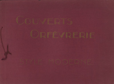 Couverts, orfèvrerie. Style moderne. Albums n° 1 et n° 2. 