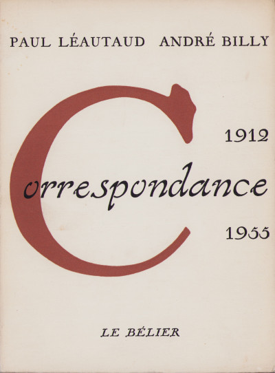 Correspondance 1912-1955. 