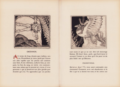 Prométheus. Traduit du grec par Lucien Dhuys. Eaux-fortes et bois gravés par François Kupka. Étude par Lucien Dhuys. 