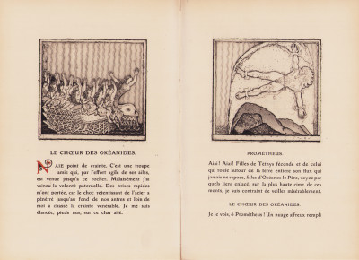 Prométheus. Traduit du grec par Lucien Dhuys. Eaux-fortes et bois gravés par François Kupka. Étude par Lucien Dhuys. 