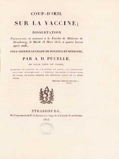 Coup-d'œil sur la vaccine. 