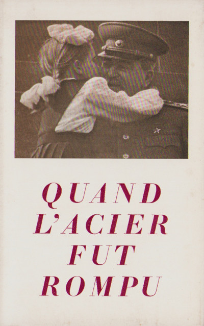 Quand l'acier fut rompu, variations sur quelques questions périssables. 