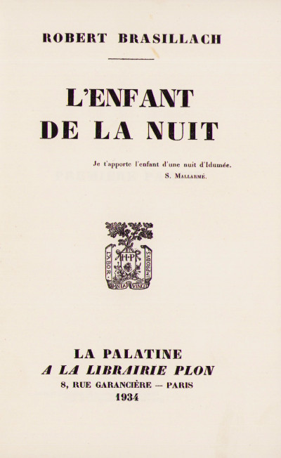 L'enfant de la nuit. 