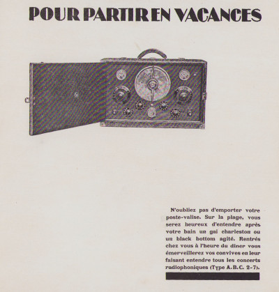 Établissement Radio P. B. Catalogue. 