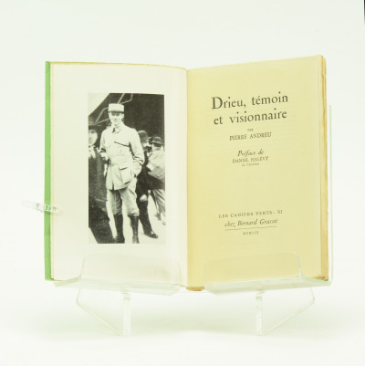 Drieu, témoin et visionnaire. Préface de Daniel Halévy. 