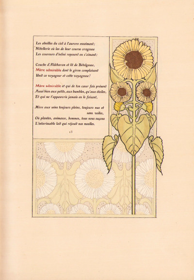 Les Litanies de la Mer. Aquarelles originales d'après Henri Caruchet. 