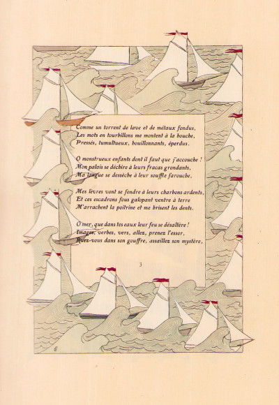 Les Litanies de la Mer. Aquarelles originales d'après Henri Caruchet. 