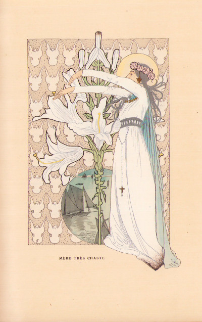 Les Litanies de la Mer. Aquarelles originales d'après Henri Caruchet. 