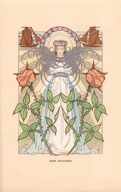 Les Litanies de la Mer. Aquarelles originales d'après Henri Caruchet. 