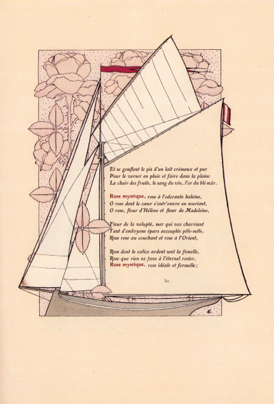 Les Litanies de la Mer. Aquarelles originales d'après Henri Caruchet. 
