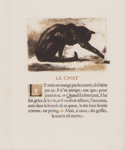 Histoires naturelles. Lithographies originales de Henri Deluermoz. Préface de Pierre Mille. 
