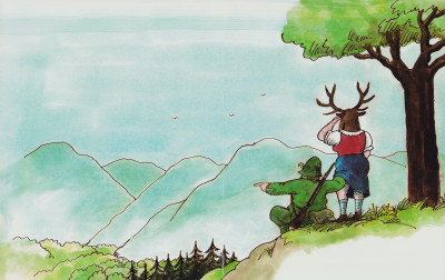 Hallali. Scènes de chasse. 