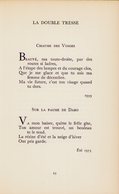 Poèmes des deux années. 1953 - 1954. 