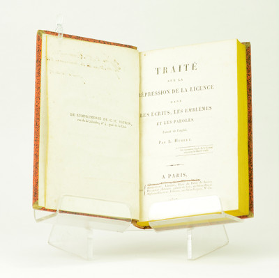 Traité sur la répression de la licence dans les écrits, les emblèmes et les paroles. Extrait de l'anglais par L. Hubert. 