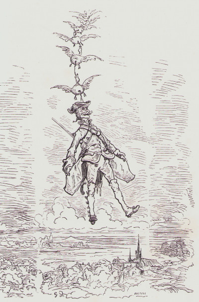 Aventures du Baron de Münchhausen. Traduction nouvelle par Théophile Gautier Fils. Illustrées par Gustave Doré. 