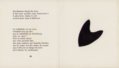 L'Ange & la Rose. Poèmes de Jean Arp & 12 dessins inédits de l'auteur. 