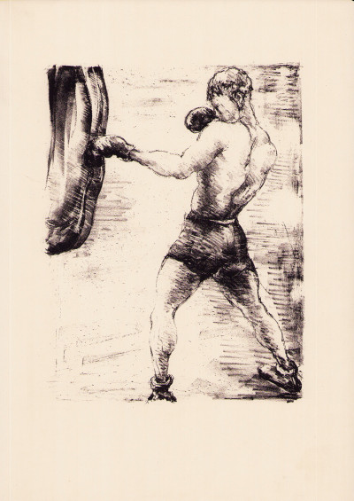 Physiologie de la boxe, par Édouard des Courières. Avant-propos de Montherlant. Lithographies de Luc-Albert Moreau. 