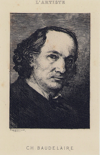 Les Fleurs du Mal. Seconde édition augmentée de trente-cinq poèmes nouveaux et ornée d'un portrait de l'auteur dessiné et gravé par Bracquemond. 