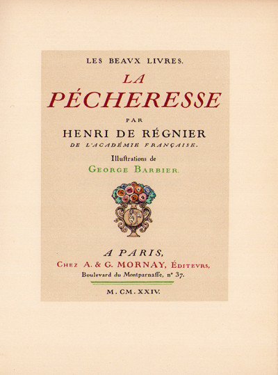 La Pécheresse. Illustrations de George Barbier. 